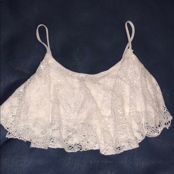 White lace crop top - Picture 1 of 1